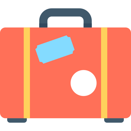 walizka Flat Color Flat ikona