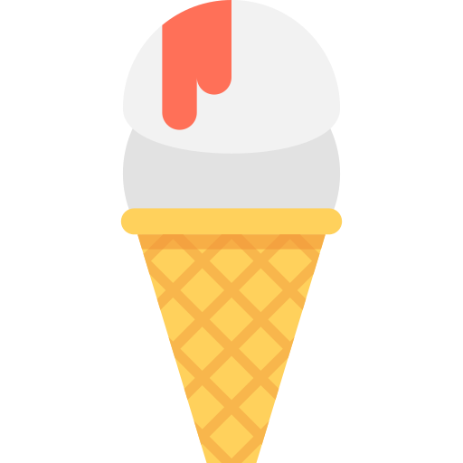 Ice cream Flat Color Flat icon