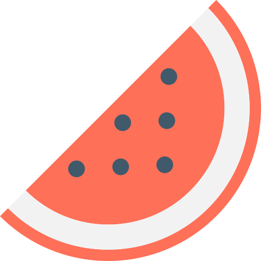 Watermelon Flat Color Flat icon