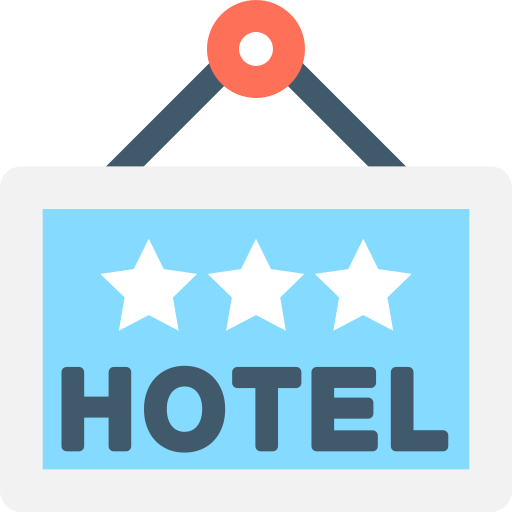 hotel Flat Color Flat ikona