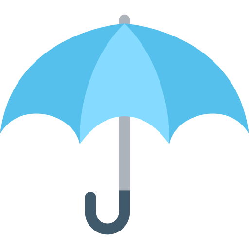 parasol Flat Color Flat ikona