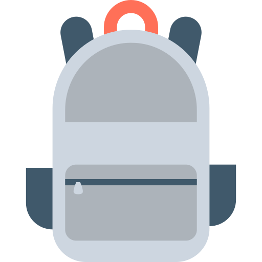 mochila Flat Color Flat icono