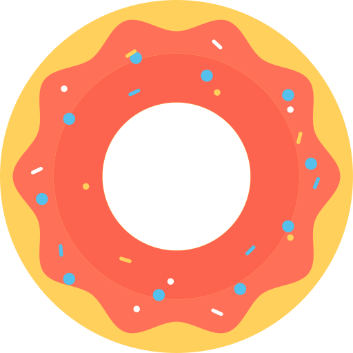 donut Flat Color Flat Icône