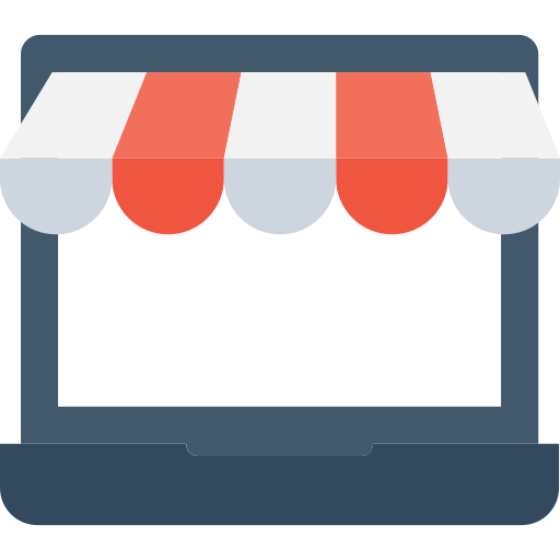 online winkelen Flat Color Flat icoon