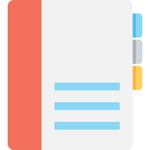 Agenda Flat Color Flat icon