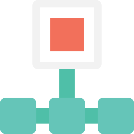 diagram Flat Color Flat icoon