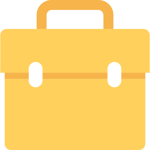 maletín Flat Color Flat icono