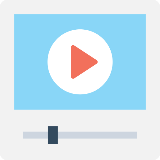 videoplayer Flat Color Flat icon