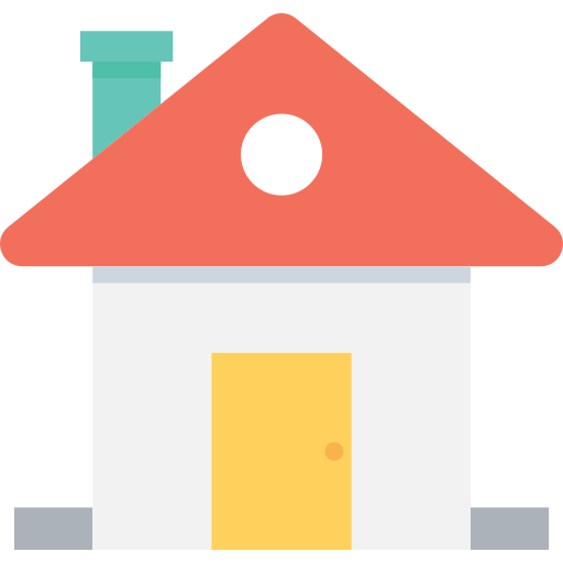 casa Flat Color Flat icono
