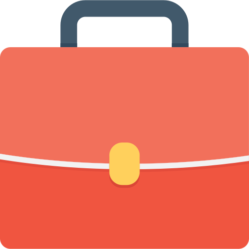 Briefcase Flat Color Flat icon