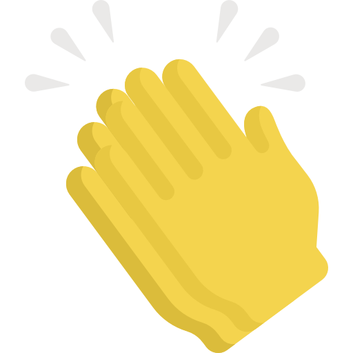 Clapping Special Flat icon