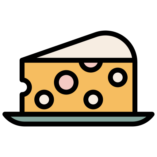 formaggio Generic Outline Color icona