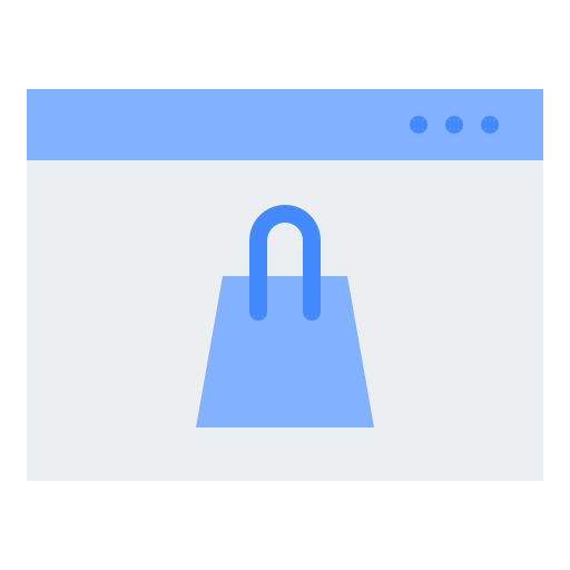 온라인 쇼핑 Generic Blue icon
