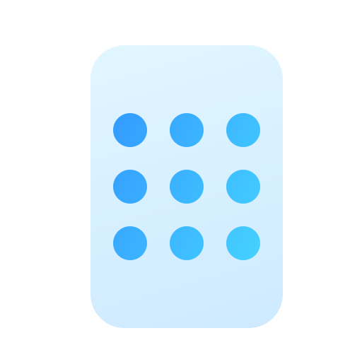 Blister pack Generic Flat Gradient icon