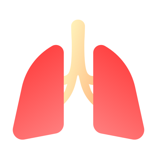 polmoni Generic Flat Gradient icona