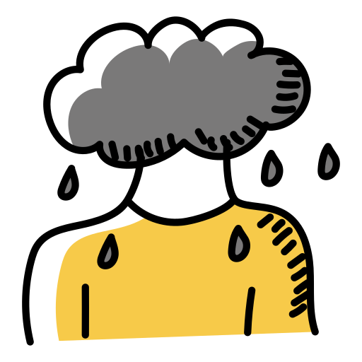 depresja Generic Hand Drawn Color ikona