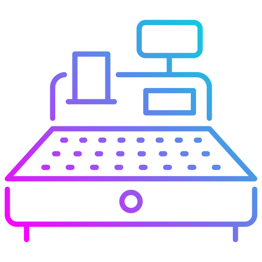 caja registradora Generic Gradient icono