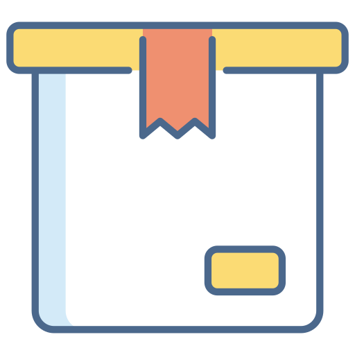 caja de entrega Generic Outline Color icono