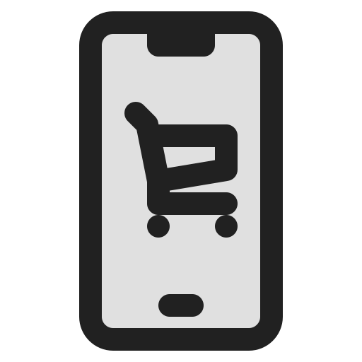 compras móviles Generic Outline Color icono