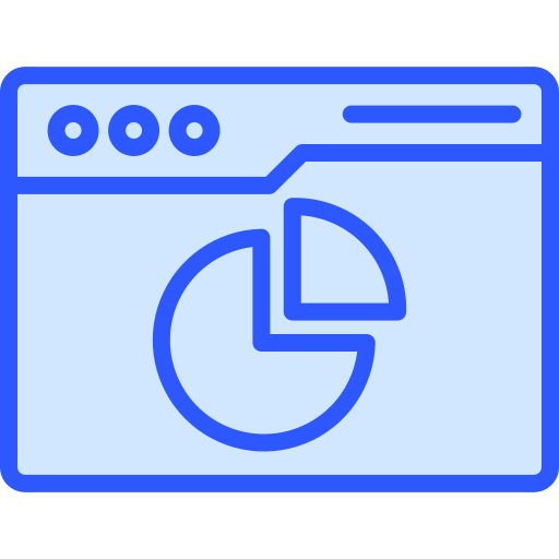 파이 차트 Generic Blue icon