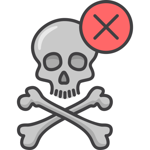 Skull and bones Generic Outline Color icon