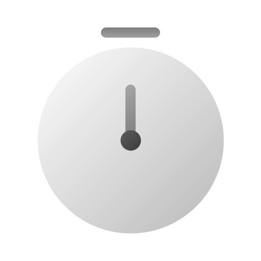 stop horloge Generic Flat Gradient icoon