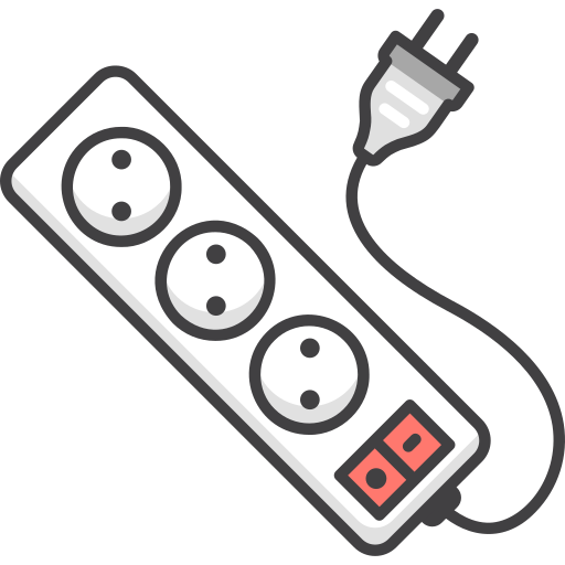 Power strip Generic Outline Color icon