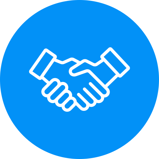 Partnership handshake Generic Circular icon