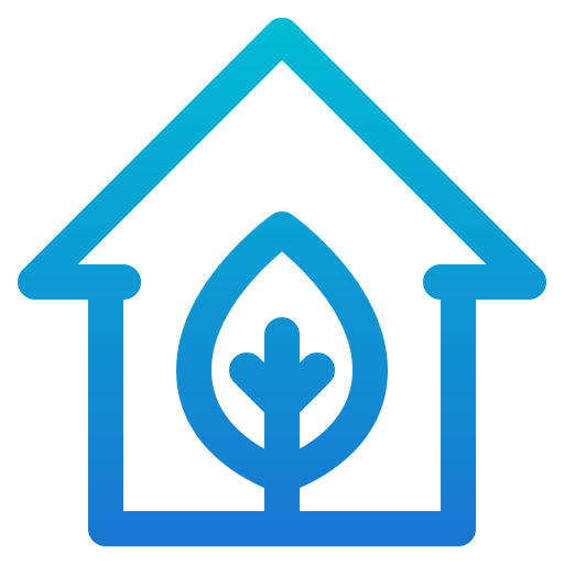 ekologiczny dom Generic Gradient ikona