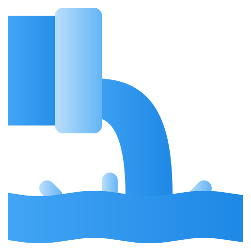 Water pollution Generic Flat Gradient icon