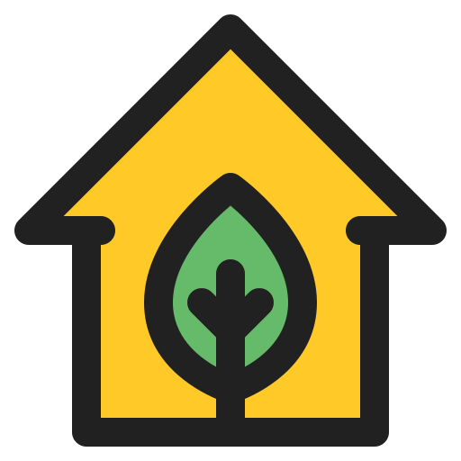 Eco house Generic Outline Color icon