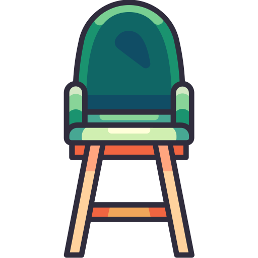 silla del comedor Generic Outline Color icono