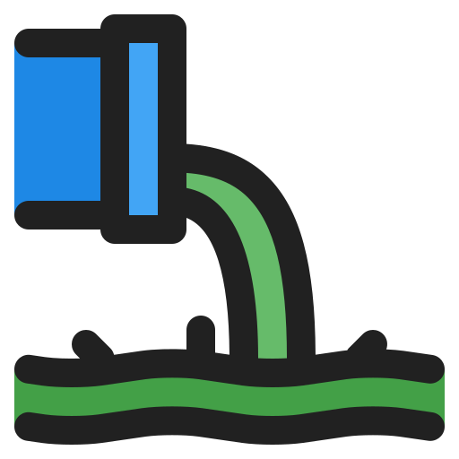 la contaminación del agua Generic Outline Color icono