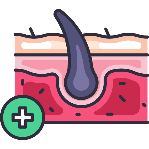 Dermatology Generic Outline Color icon