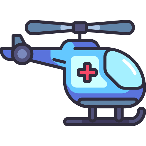 helicóptero Generic Outline Color icono