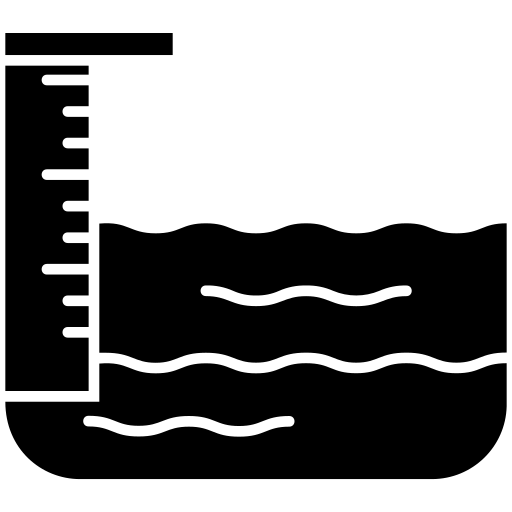 nível de água Generic Glyph Ícone