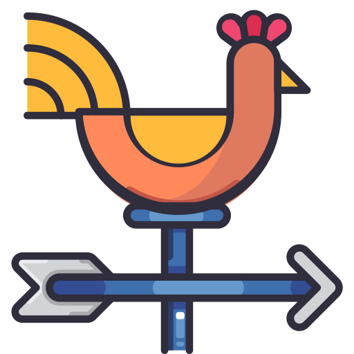 Weathercock Generic Outline Color icon