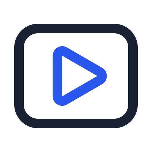 Video Generic Outline Color icon