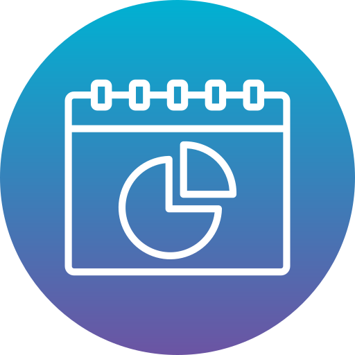 diagramme circulaire Generic Flat Gradient Icône