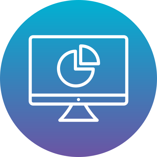 diagramme circulaire Generic Flat Gradient Icône