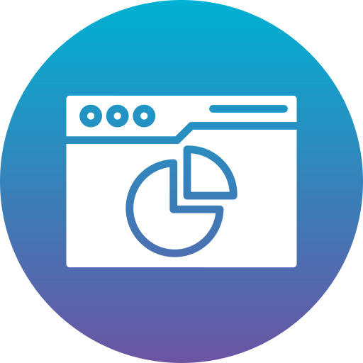 grafico a torta Generic Flat Gradient icona