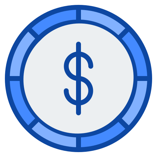 moeda Generic Blue Ícone