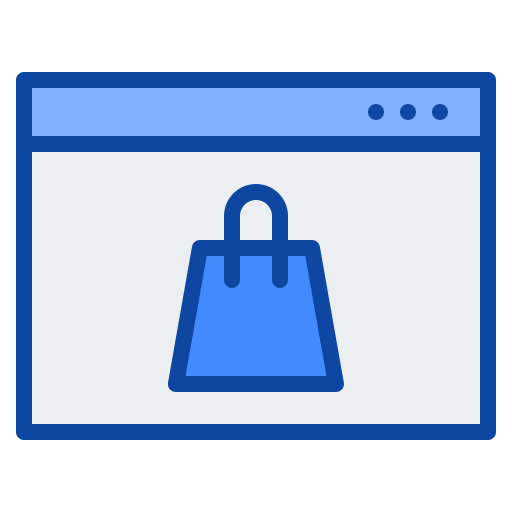 Shopping online Generic Blue icon
