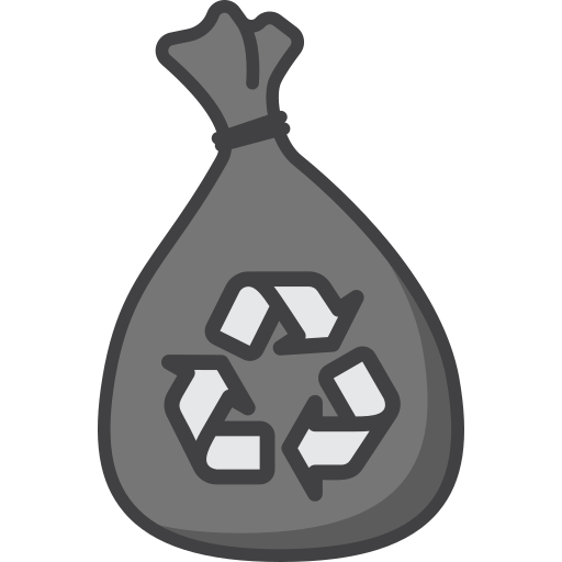 bolsa de basura Generic Outline Color icono