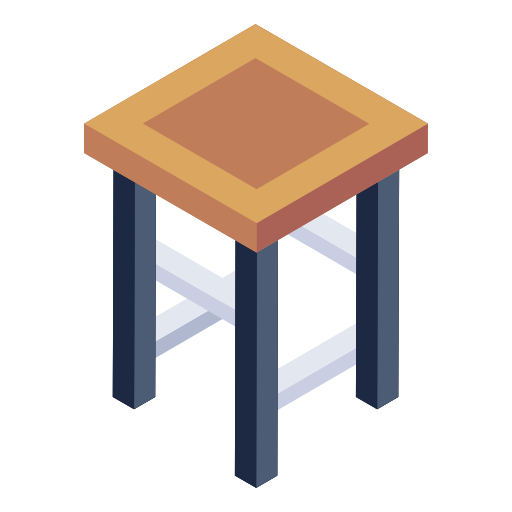 krzesło barowe Generic Isometric ikona