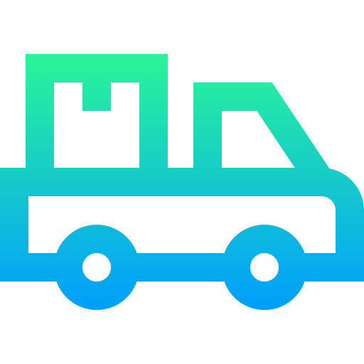 Delivery truck Super Basic Straight Gradient icon