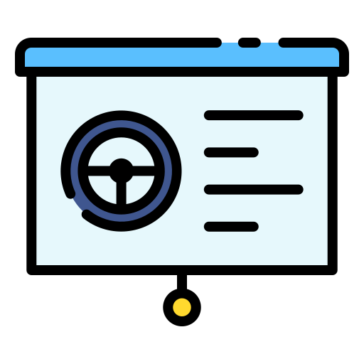 Driving lessons Good Ware Lineal Color icon
