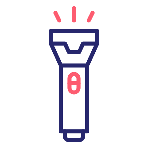 Flashlight Generic Outline Color icon