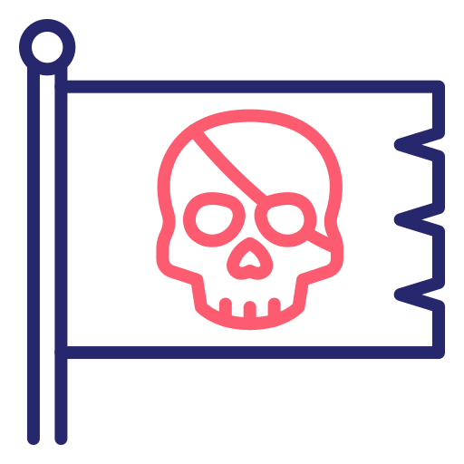 Pirate flag Generic Outline Color icon