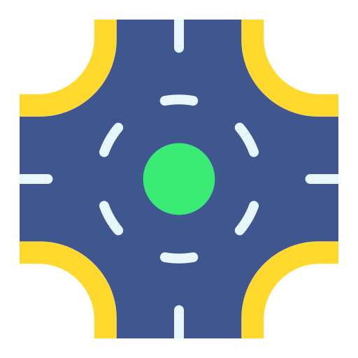 Roundabout Good Ware Flat icon